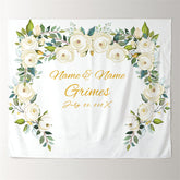 Lofaris Personalized Flower Photo Booth Wedding Backdrop